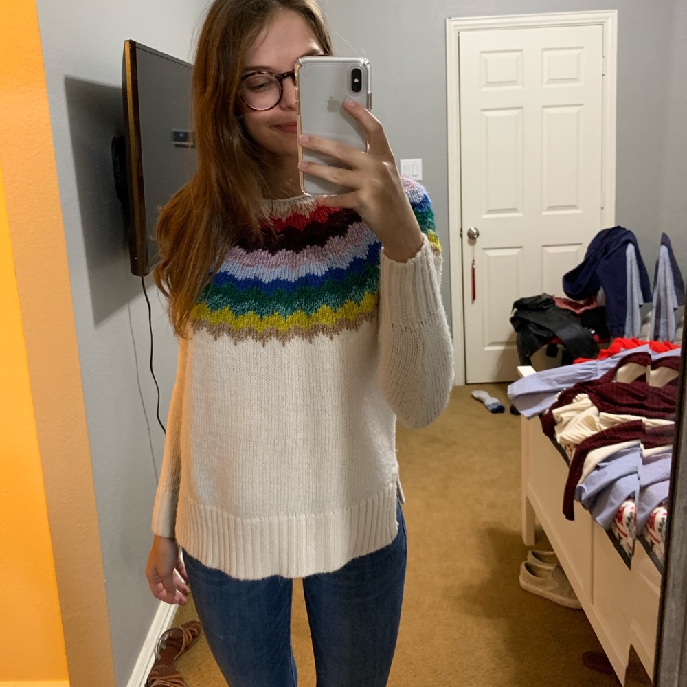 colorful sweater